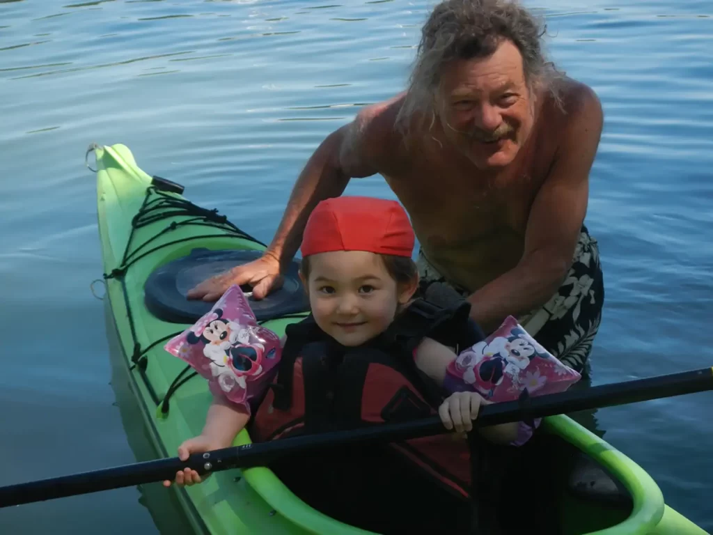Alice picked up kayaking skills with stunning speed, June '18