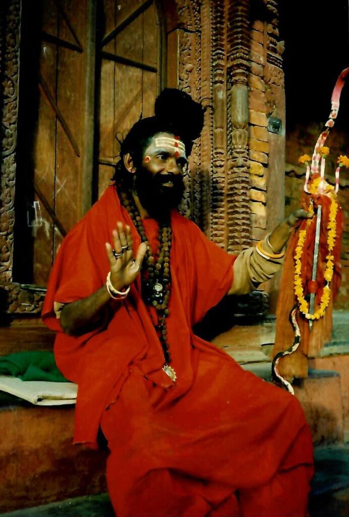 Hanuman sadhu, Kathmandu, Nepal, February 96