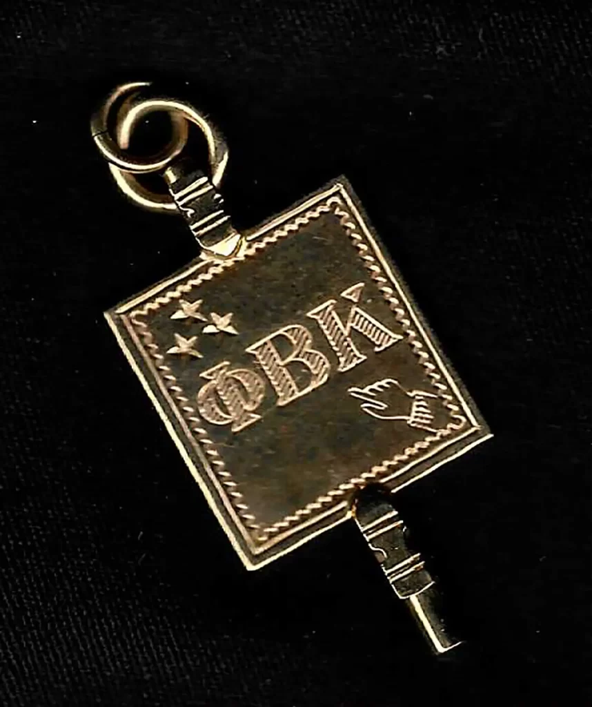 Phe Beta Kappa key, received 12-14-68