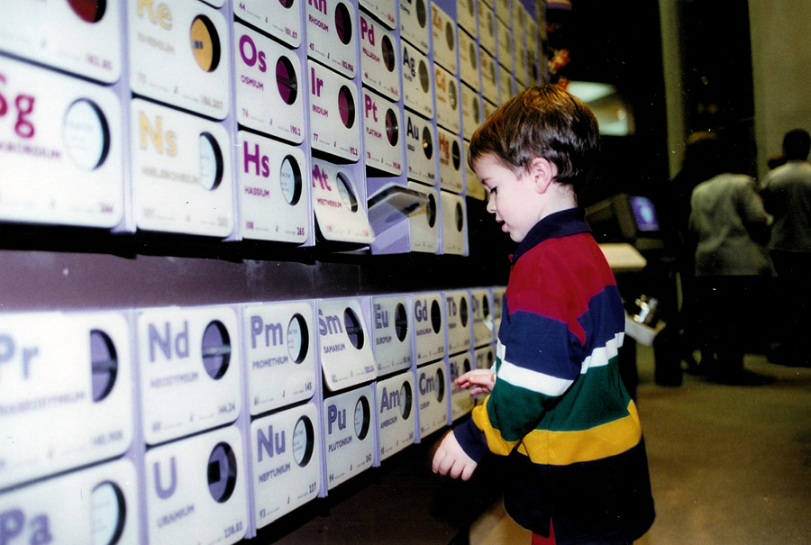 Midland is a small city full of chemists, so its major science exhibition hall had to have a hands-on periodic table of the elements.